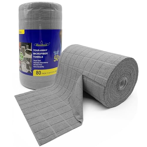 Microfiber Cleaning Cloth Roll (80 Count)