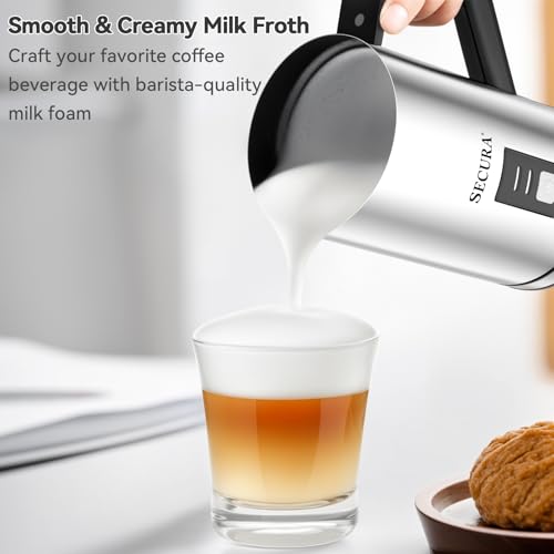 Milk Frother Stainless Steel 8.4oz