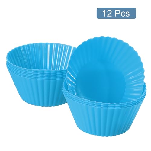12Pcs Silicone Cupcake Liners
