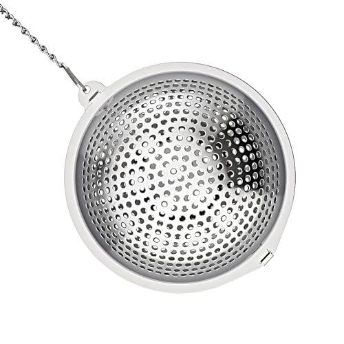 2 Pack Food Grade 304 Stainless Steel Mesh Tea Ball 2.1 Inch Tea Infuser Strainer Filter Diffuser for Loose Tea (2 Count)