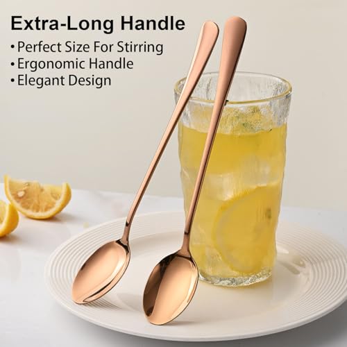 7.5 Inches Long Handle Coffee Stirring Spoons (8 Count)