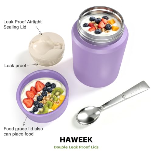 16oz Insulated Food Jar with Spoon
