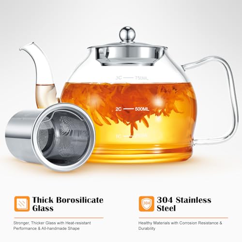 STNTUS Glass Teapot With Infuser