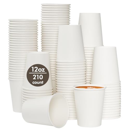 12 oz Paper Coffee Cups (210 Count)