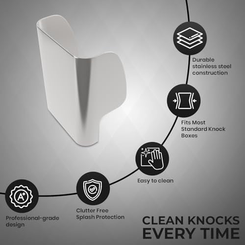 Stainless Steel Knock Box Splash Guard for Espresso Machine