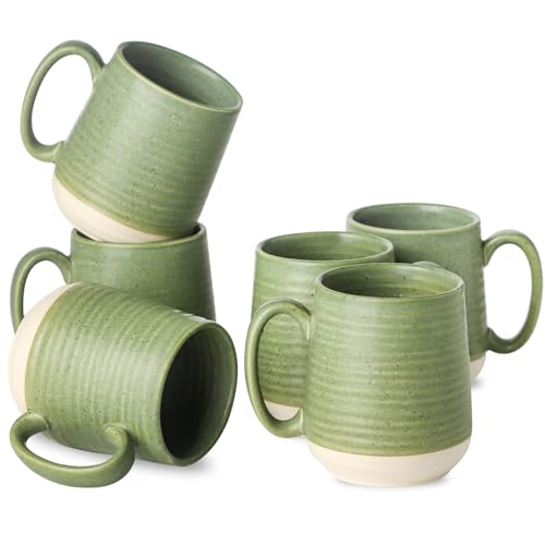 Porcelain Coffee Mugs Set of 6 (6 Count)