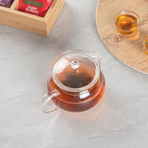 17 oz Round Professional Glass Teapot