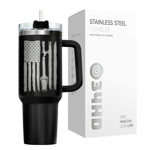 Dad Skeleton Surviving Fatherhood 40 oz Tumbler with Handle