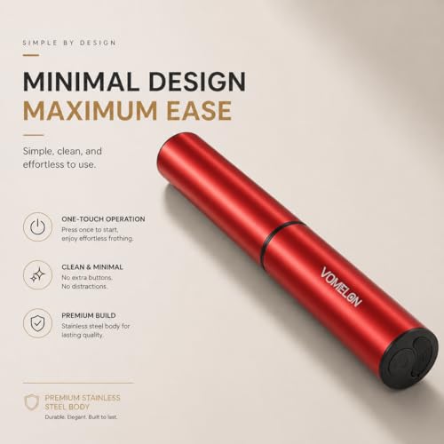 Milk Frother Rechargeable Battery Operated Frother for Coffee