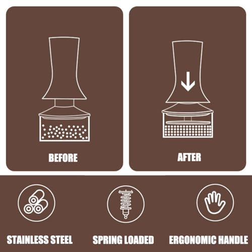 51mm Adjustable Spring Loaded Espresso Tamper Set