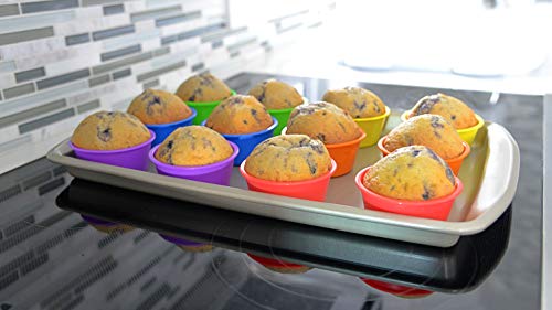 Professional Jumbo Silicone Baking Cups (12 Count)