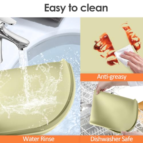 Silicone Coffee Maker Mat with Lip for Countertops