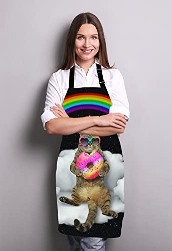 Unicorn Cat Adjustable Bib Apron