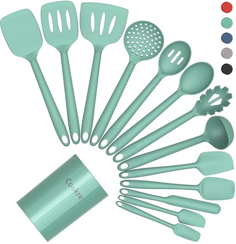 Silicone Kitchen Cooking Utensils Set (14 Count)