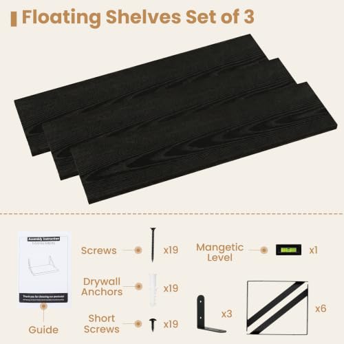 Floating Book Shelves for Wall