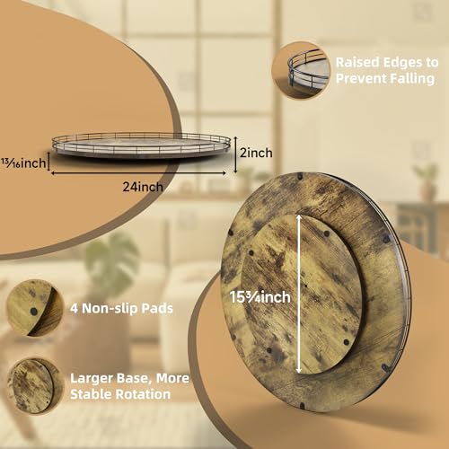 Lazy Susan Turntable Organizer for Table Top