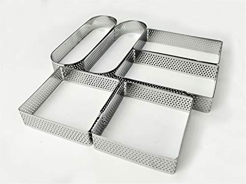 NewlineNY Stainless Steel 6 Pcs Perforated Oval