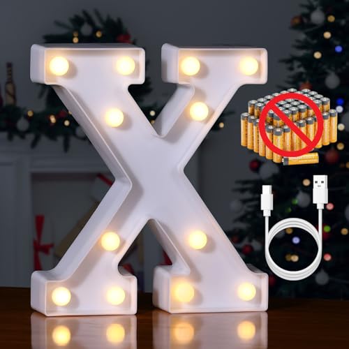 Rechargeable LED Letter Lights Sign Marquee Light Up Letters Sign for Night Light Wedding
