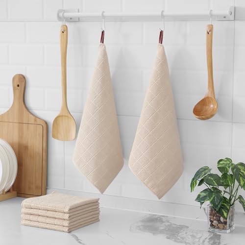 100% Cotton Terry Kitchen Dish Cloths (6 Count)