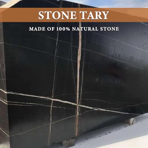 Black Marble Vanity Tray for Bathroom Countertop