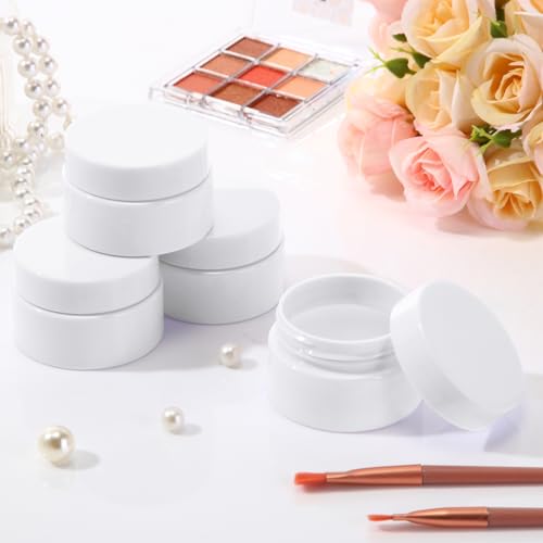4 Pcs Plastic Jars Wide Mouth with Lids (4 Count)