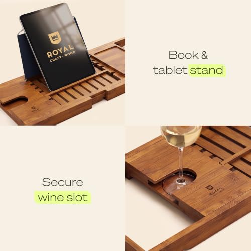 Premium Foldable Bathtub Tray Caddy
