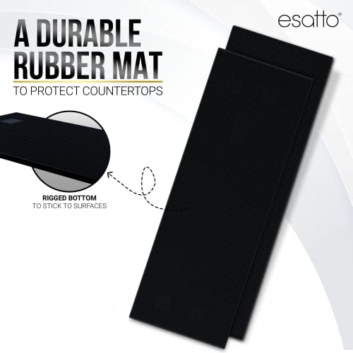 23.375” x 7.75” Double Width Professional Spill Bar Supply Mat Bartender Non (2 Count)