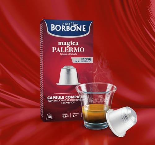 Magica Palermo Aluminum Capsules Compatible with Nespresso Original Machines (100 Count)