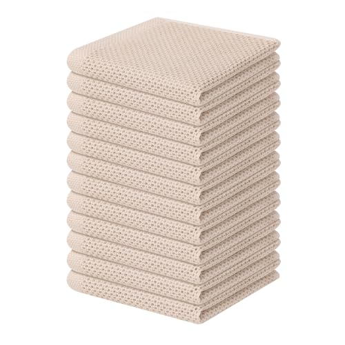 100% Cotton Waffle Weave Kitchen Dish Cloths 12 (12 Count)