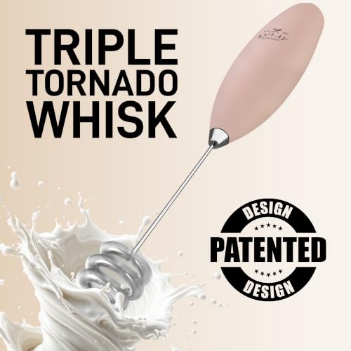 Powerful Milk Frother Wand With Duracell Batteries
