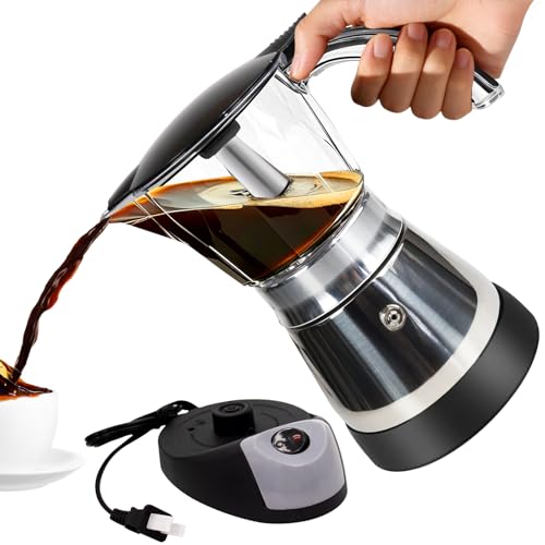 Electric Plastic Clear Moka Pot 3