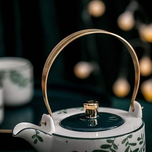 6 Piece Luxury Porcelain Tea Set with Teapot