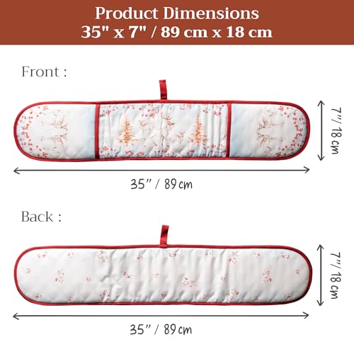 Double Oven Mitts 100% Cotton Double Oven Glove