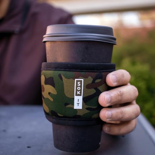 HotSok Coffee & Tea Reusable Insulated Neoprene Cup Sleeve