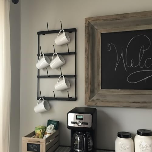 Mug Rack with Sturdy Steel Frame