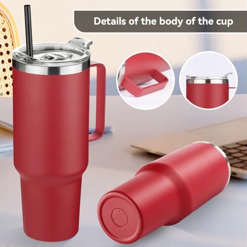 40 oz Stainless Steel Tumbler with Handle