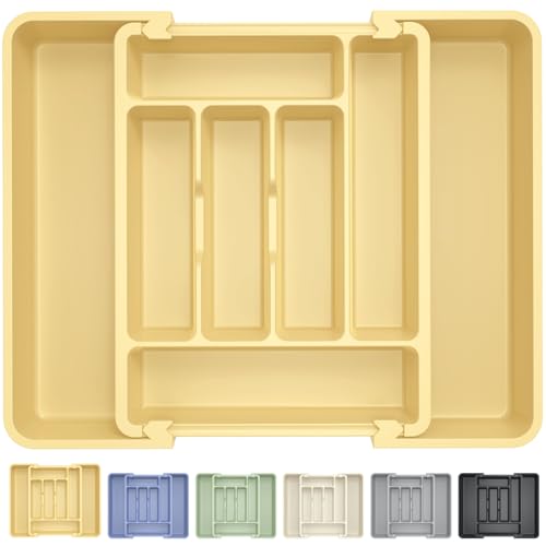 Large Silverware Organizer for Kitchen Drawer & Utensils