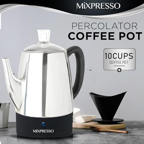 10 Cup Electric Percolator Coffee Pot