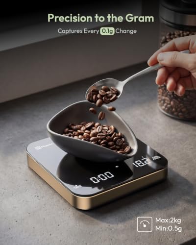 S2 Espresso Coffee Scale with Timer 0.1g Precision Shot Scale