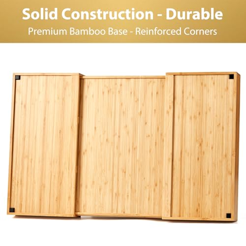 Extra Large Expandable Kitchen Drawer Organizer for Utensil and Junk