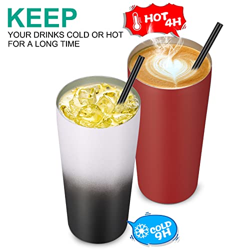 20oz Tumbler Bulk with Lid and Straw 6 Pack (6 Count)