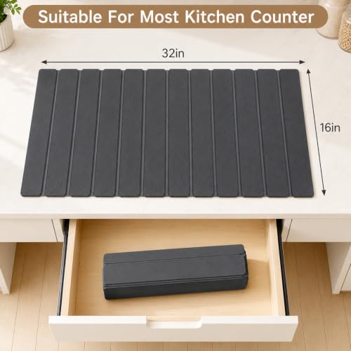 Extra Large Stone Dish Drying Mat for Kitchen Counter