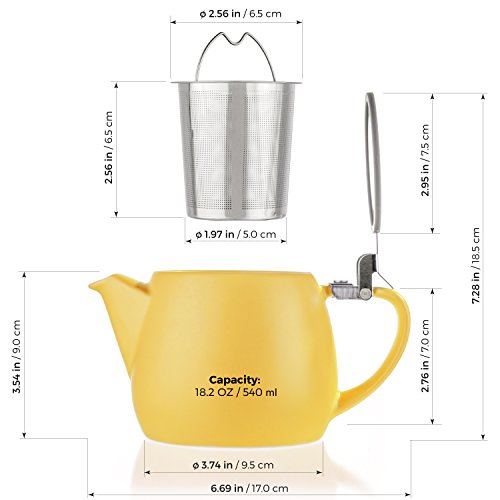 Pluto Porcelain Small Teapot Yellow
