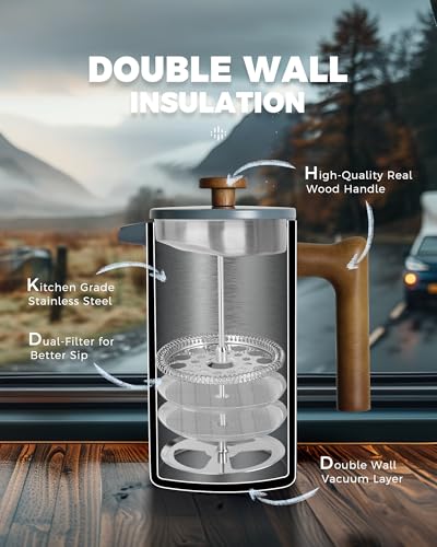 POLIVIAR French Press Coffee Maker
