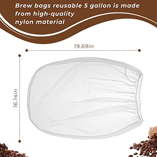 5 Gallon Reusable Filter Bag Compatible with Toddy Cold Brew Coffee System