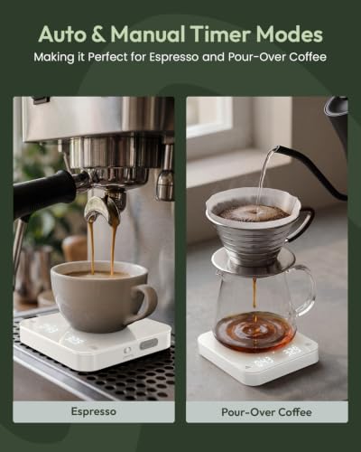 S2 Espresso Coffee Scale with Timer 0.1g Precision Shot Scale