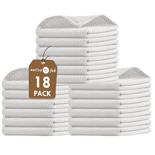 Waffle 18 Pack Dish Cloths (18 Count)