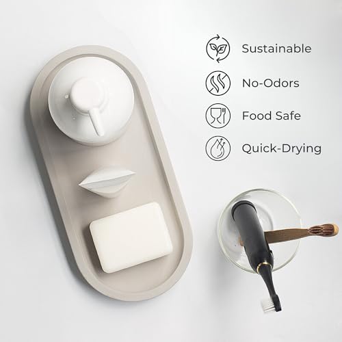 Diatomaceous Earth Stone Sink Tray