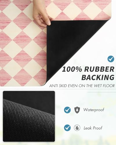 Coffee Mat Hide Stain Rubber Backed Absorbent Dish Drying Mat for Kitchen Counter