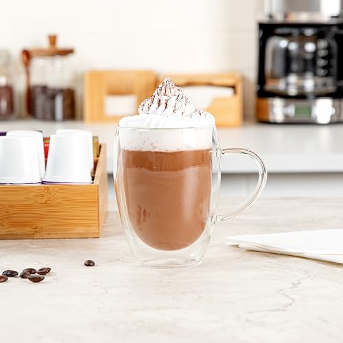 12 oz Professional Glass Coffee Cup (2 Count)